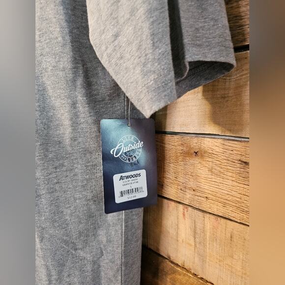 Live Outside The Limits Men's Heather Gray BBQ Smoker Grill Theme shirt Size S - Picture 8 of 12